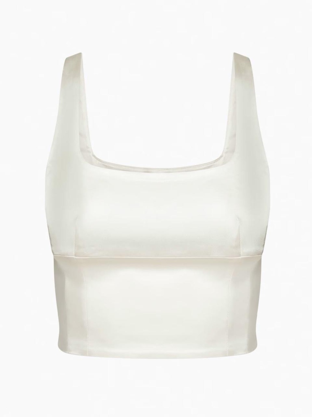 Aritzia Square Neck Crop Top in Cream